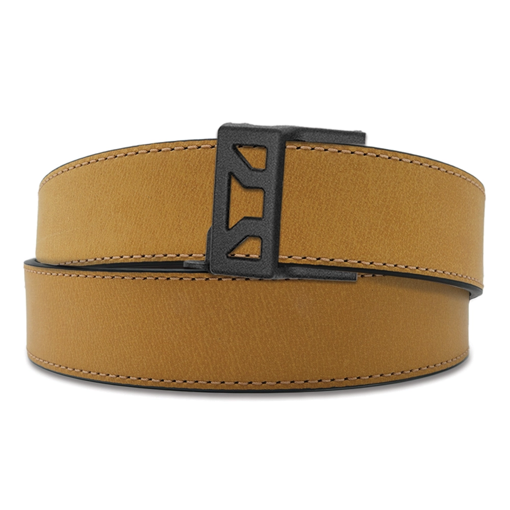 X SERIES BUCKLE  | TAN BUFFALO LEATHER GUN BELT 1.5"