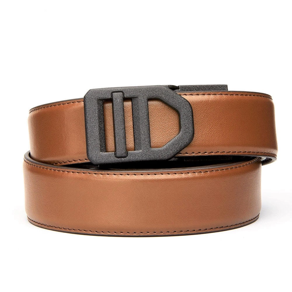 X SERIES BUCKLE  | TAN LEATHER GUN BELT 1.5"