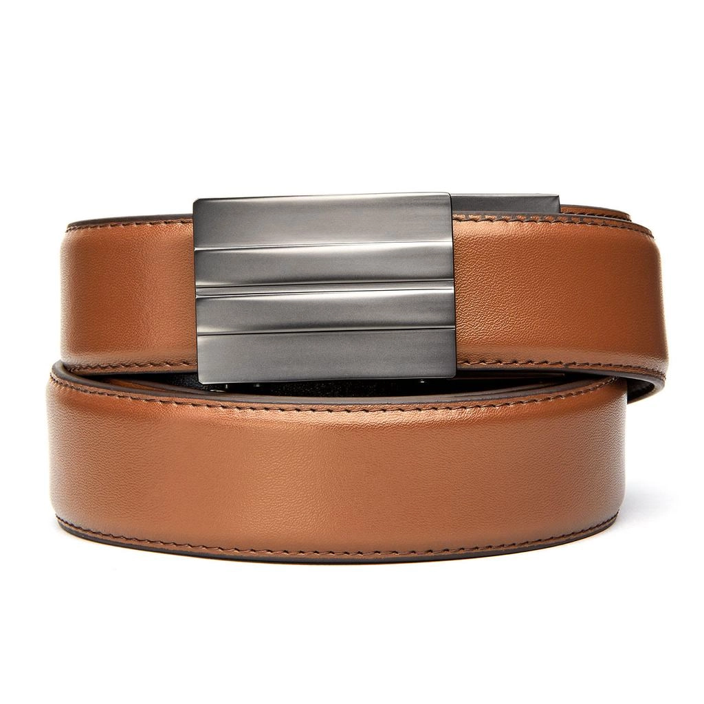 X SERIES BUCKLE  | TAN LEATHER GUN BELT 1.5"