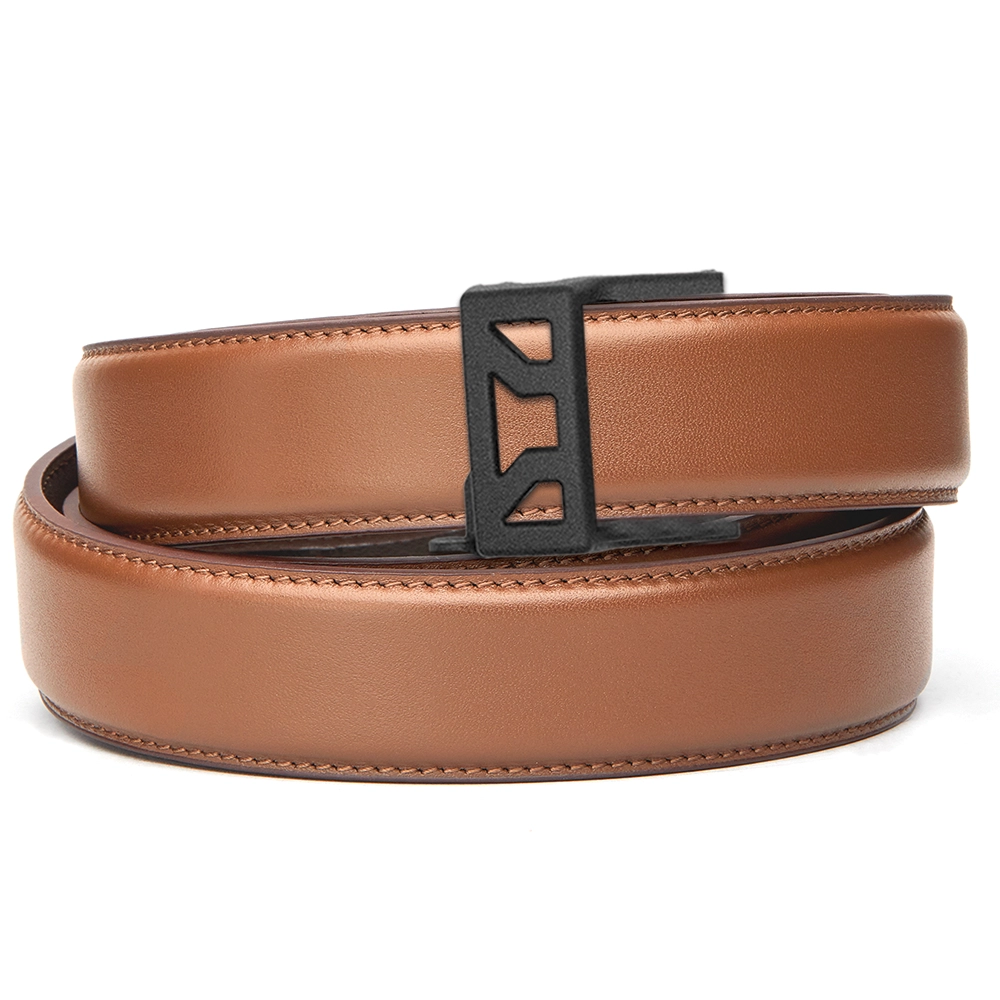 X SERIES BUCKLE  | TAN LEATHER GUN BELT 1.5"