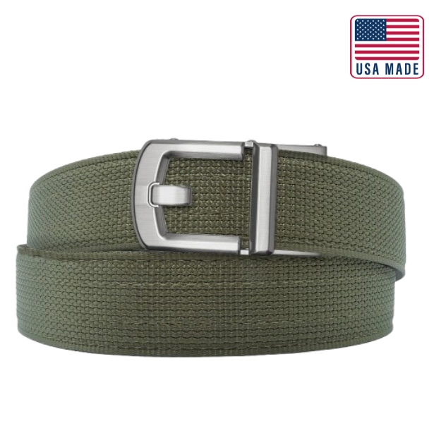 X SERIES BUCKLE  | USA MADE RANGER GREEN TACTICAL NYLON GUN BELT 1.5"