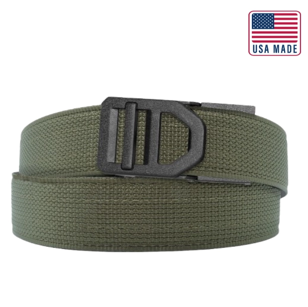 X SERIES BUCKLE  | USA MADE RANGER GREEN TACTICAL NYLON GUN BELT 1.5"