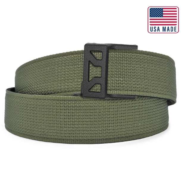 X SERIES BUCKLE  | USA MADE RANGER GREEN TACTICAL NYLON GUN BELT 1.5"