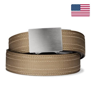 X SERIES BUCKLE  | USA MADE TAN 499 TACTICAL NYLON GUN BELT 1.5"