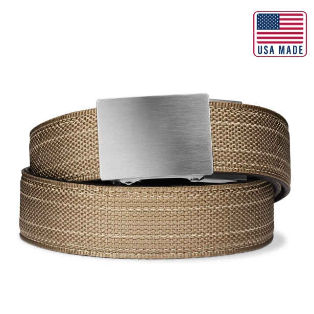 X SERIES BUCKLE  | USA MADE TAN 499 TACTICAL NYLON GUN BELT 1.5"